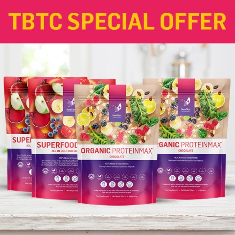2 x Organic ProteinMax Choc, 2 x Superfoods Plus - Usual SRP £157.96